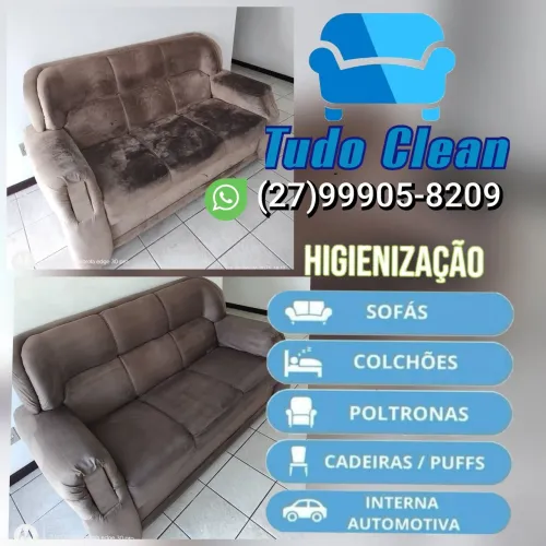 Promoção Limpeza e Higienização de Sofá colchão tapete carpetes 