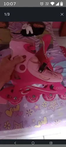 Patins com acessórios