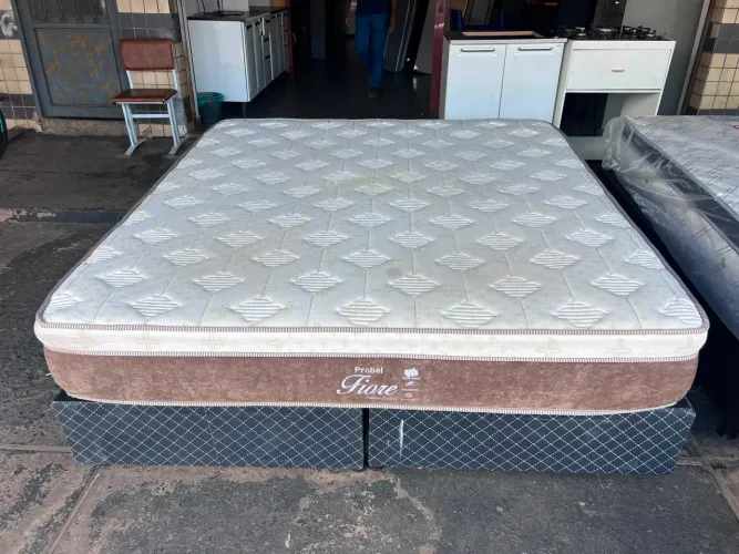 Cama box super king size molas ensacadas bambu 