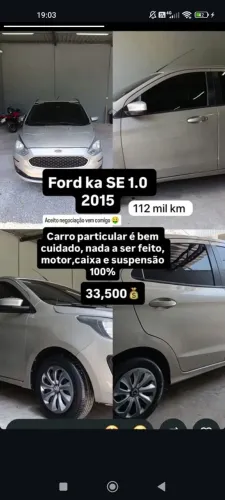 Ford KA 1.0 Se/se Plus Tivct Flex 5P 2015
