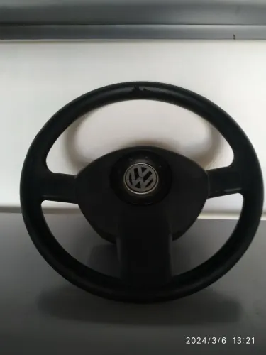 Volante Original VW Fox , Crossfox e Spacefox com Tampa VW - Usado