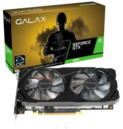 Placa de video geforce galax gtx 1660 ti 6gb - na caixa
