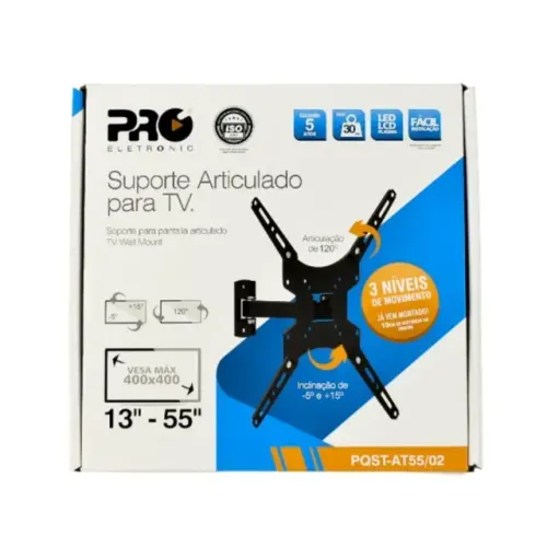 SUPORTE ARTICULADO TV 13-55 PQST-AT55/02