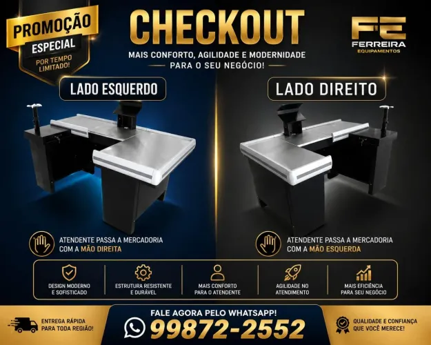 Check-out com kit automação novos pronta entrega 