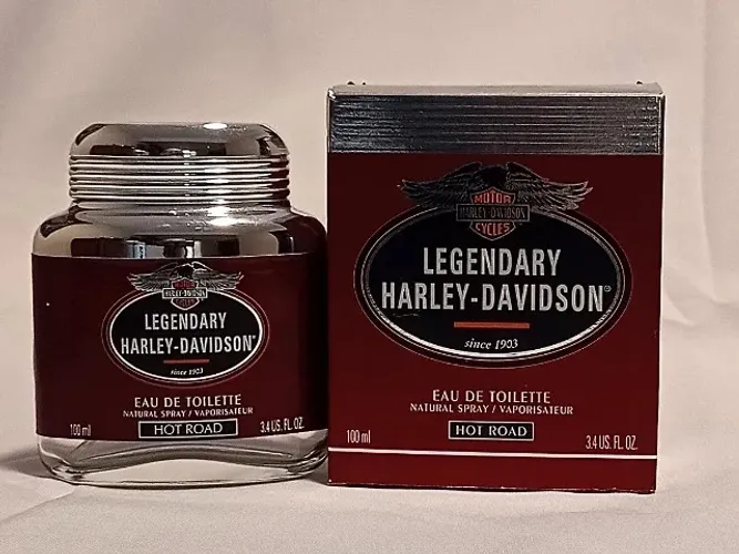 Harley Davidson 100ml Perfume - Caixa E Frasco Vazio P/ Coleção