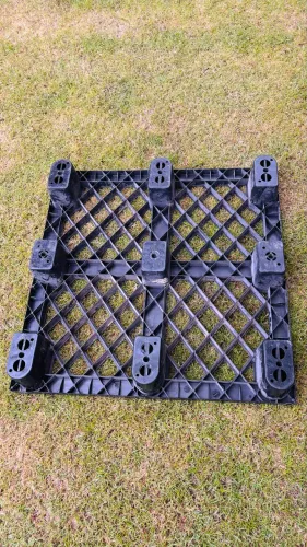 5 Pallets Plásticos 100x100x15cm Reforçados Empilháveis