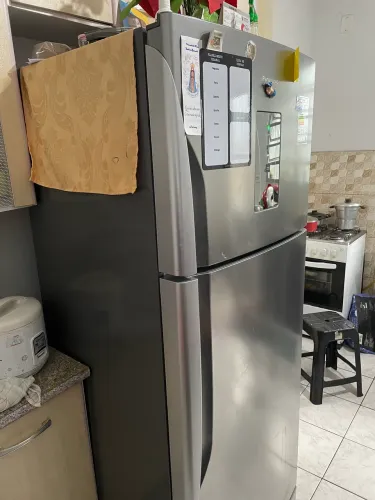 Geladeira Panasonic Frost Free 435l Aço Escovado Nr-bt50bd3x Cor Aço inoxidável