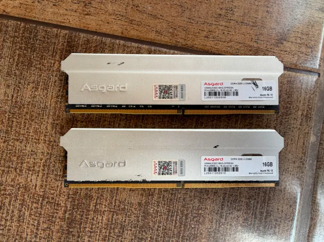 memória DDR4 32GB Asgard 2x16 3200mhz
