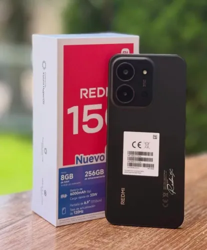 Smartphone Novo- ****** Redmi15*** Preto - Marca Xiaomi 256Gb/8 