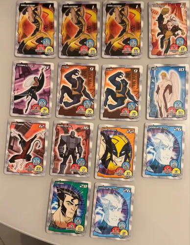 Lote de cartas Wolverine e X-Men elma chips