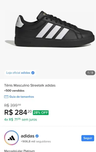 Tênis Adidas (NOVO)