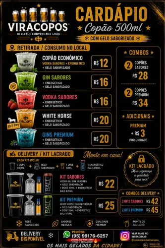 Drinks no copão 