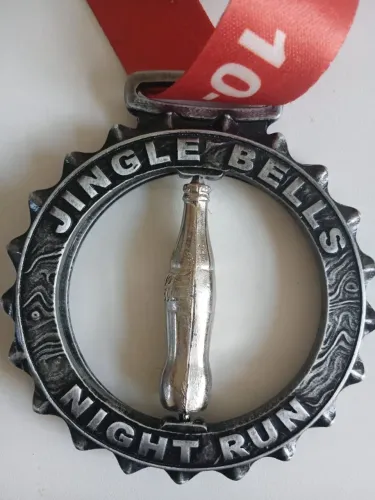 Medalha da Corrida Jingle Bells Natal Coca Cola