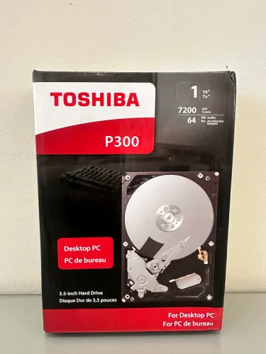 HD Toshiba P300 1TB NOVO E NUNCA USADO!
