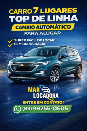 Carro 7 lugares para alugar em João Pessoa