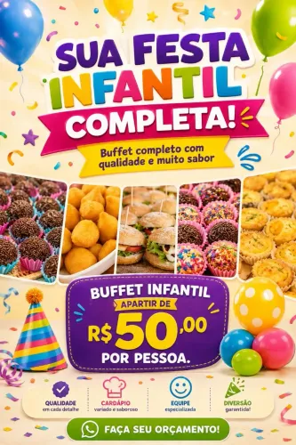 BUFFET INFANTIL EM DOMICÍLIO