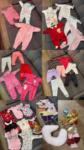 Roupas de bebê feminina com almofada grande 