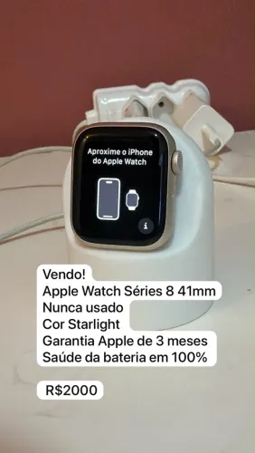 Nunca usado Apple Watch Séries 8