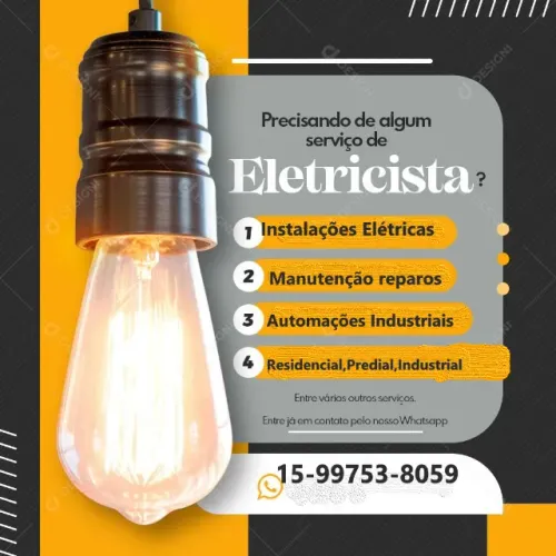 Eletrica em geral reparos e instalaçoes chamar no chat