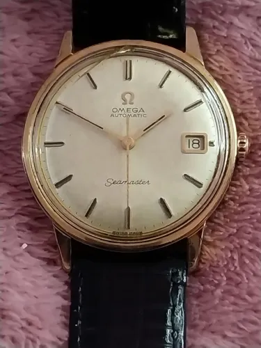 Relógio Omega Seamaster 1960 ouro plaquê 40