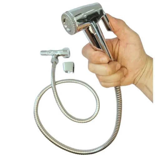 Ducha Higiênica Banheiro Luxo completa Cromado Chuveirinho - BOMVINK