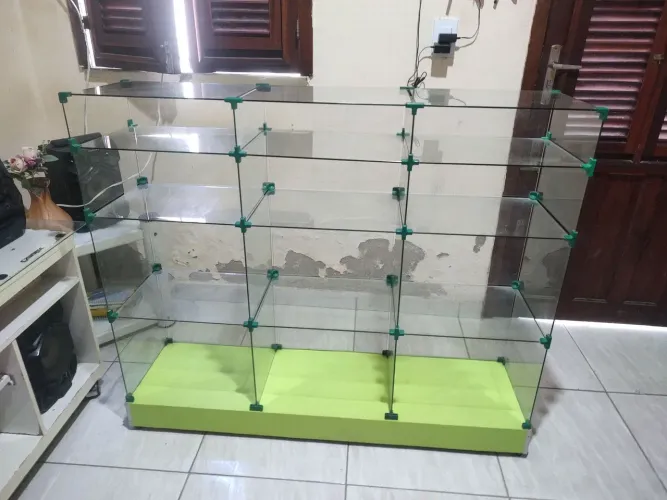 Balcão/Expositor de Vidro Modular - Ótimo Estado
