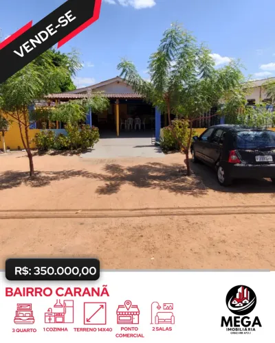 MORADIA + RENDA NO CARANÃ! TERRENO GIGANTE E PONTO COMERCIAL