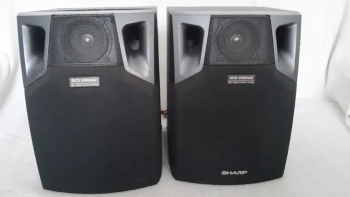 Caixa Acustica Sharp CP 280 funcionando