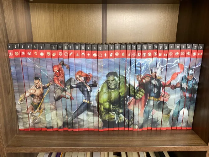 Coleção Marvel Salvat capa vermelha 1-34