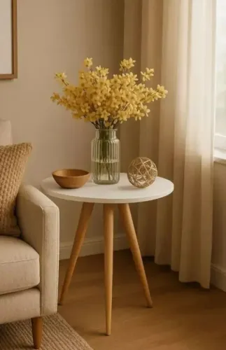 MESA DE APOIO DECORATIVA