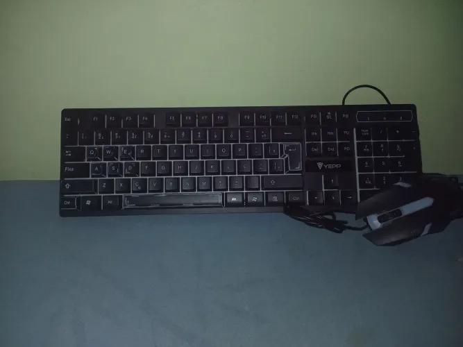 Teclado e mouse semimecanicos