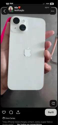 iPhone 14 na cor branca 128G