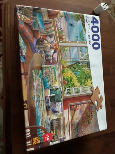 Puzzle Grow 4000 peças - Minha casa e meus puzzles 