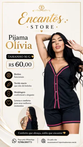 Pijama de alcinha com botões | pijama americano feminino