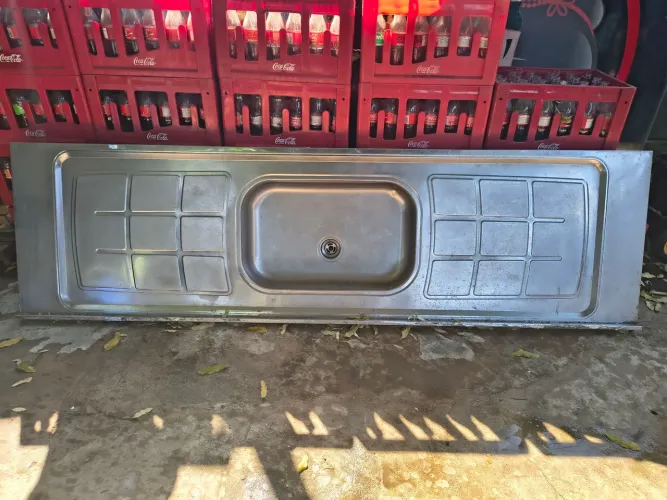 Pia inox 2 metros
