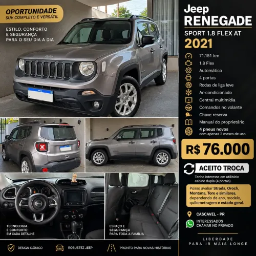 Jeep Renegade Sport 1.8 4X2 Flex 16V Aut. 2021