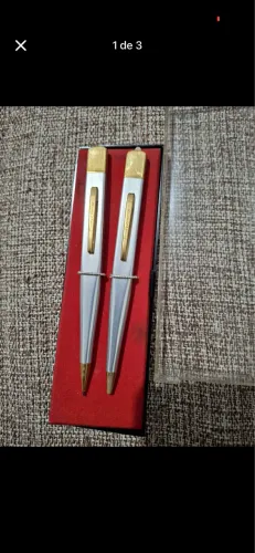 Caneta e lapiseira conjunto vintage marca slencil