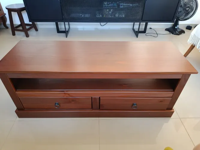 Rack de madeira - 1,18m x 39cm x 44cm