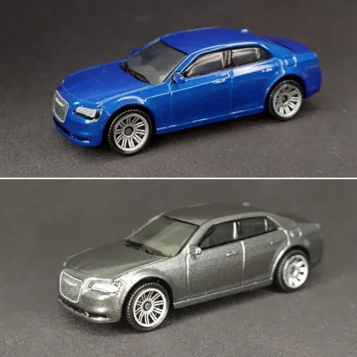 Dupla Miniatura Matchbox Chrysler 300c tamanho Hotwheels 
