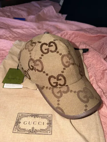BONÉ GUCCI ORIGINAL BEGE
