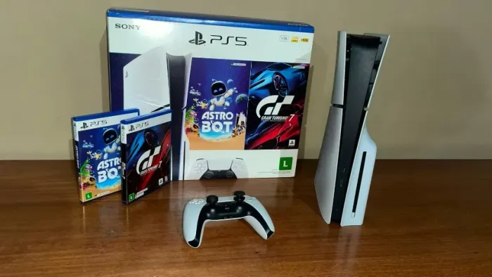 PS5 Mídia Física 1 TB - Tudo completo