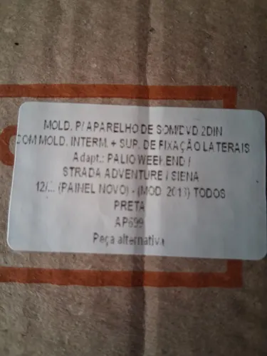 Moldura p/ aparelho de DVD 2DIN