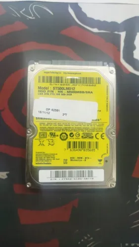 Hd de notebook 500gb usado
