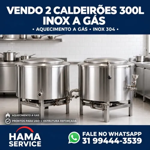 Caldeirao industrial 300 litros