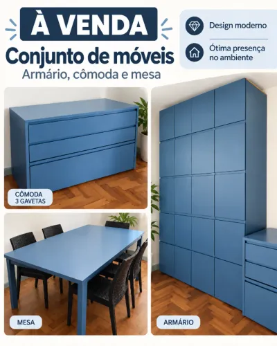 Conjunto de Moveis em MDF