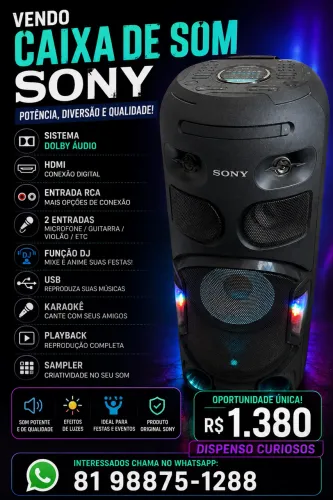 Caixa de som SONY