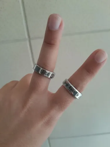 Anéis BTS Membros JungKook e Suga - Aço Inox 