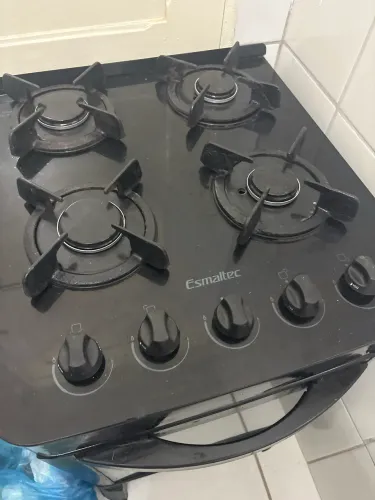 Fogao mesa de vidro esmaltec