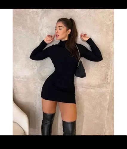 Vestido de Manga Longa 