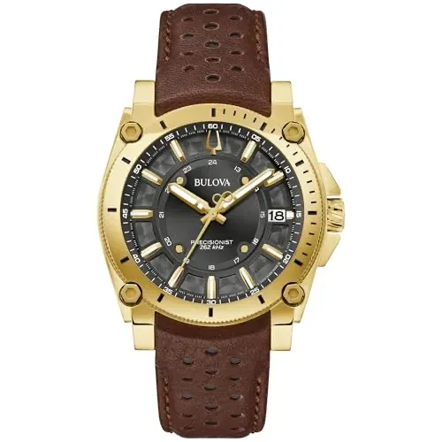 Relógio Bulova Precisionist dourado novo